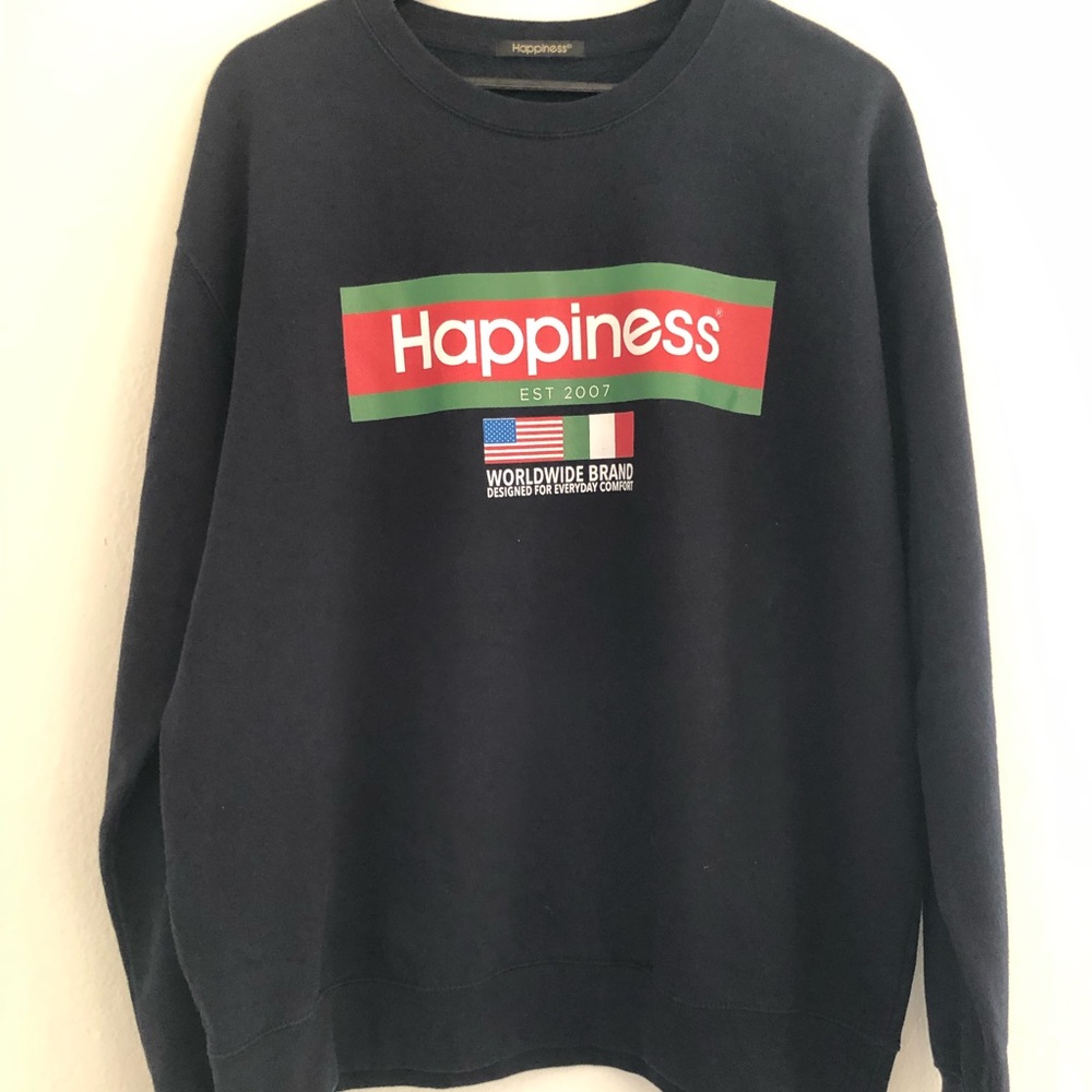 Mens Navy Crewneck Sweater